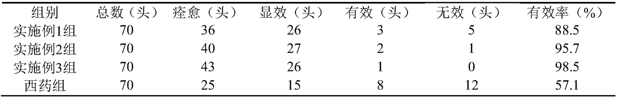 A kind of botanical composition for treating swine dysentery and preparation method thereof