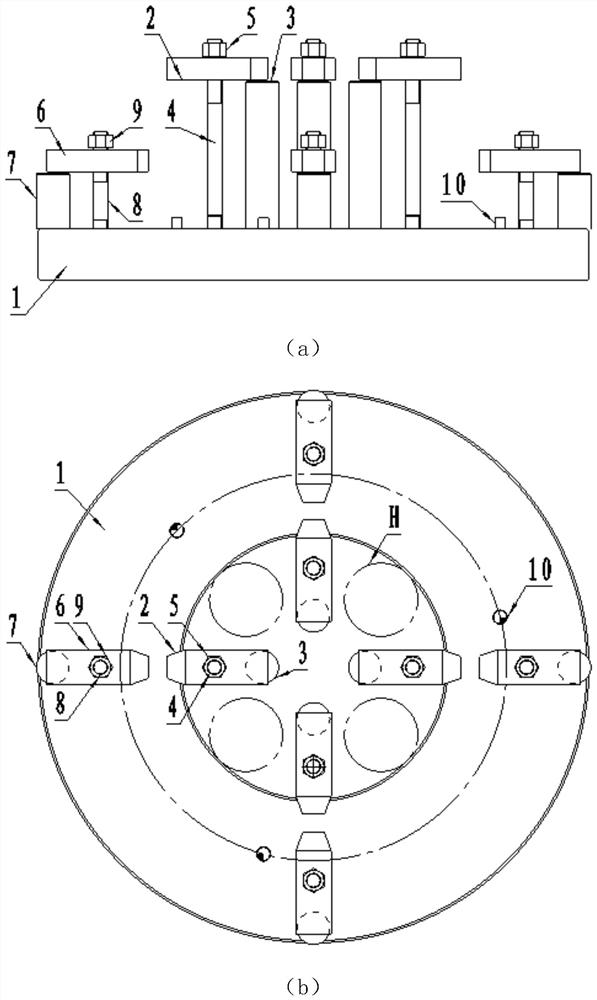 Machining device and method for double-thrust sliding bearing in finish machining stage