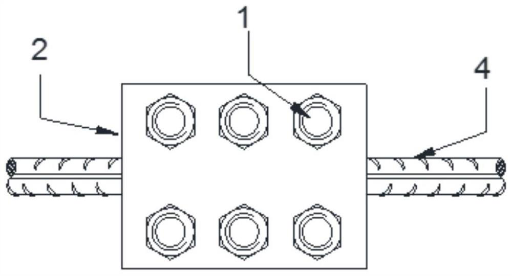 Detachable fabricated type prefabricated floor slab steel bar connecting device, structure and method