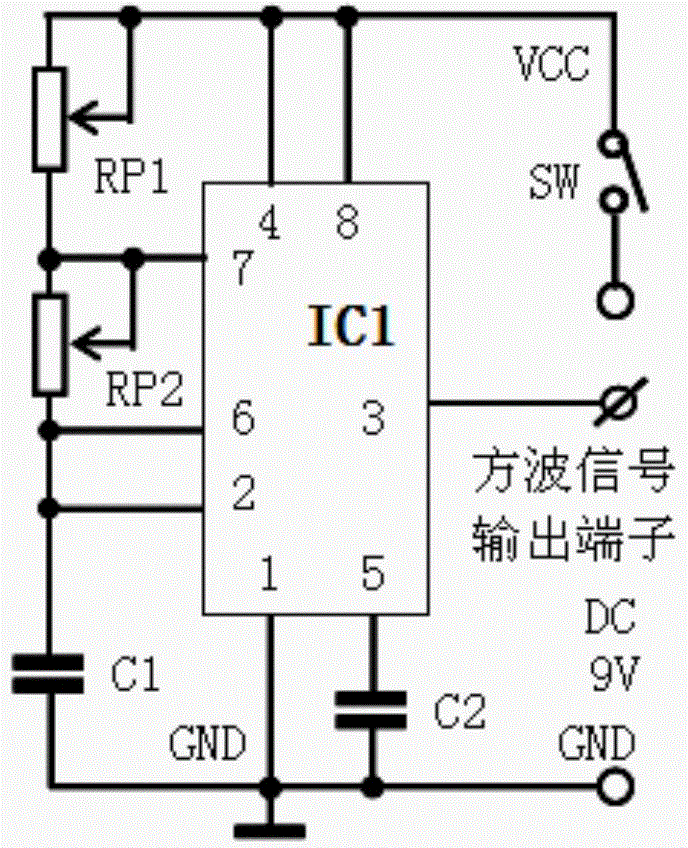 Square wave signal source