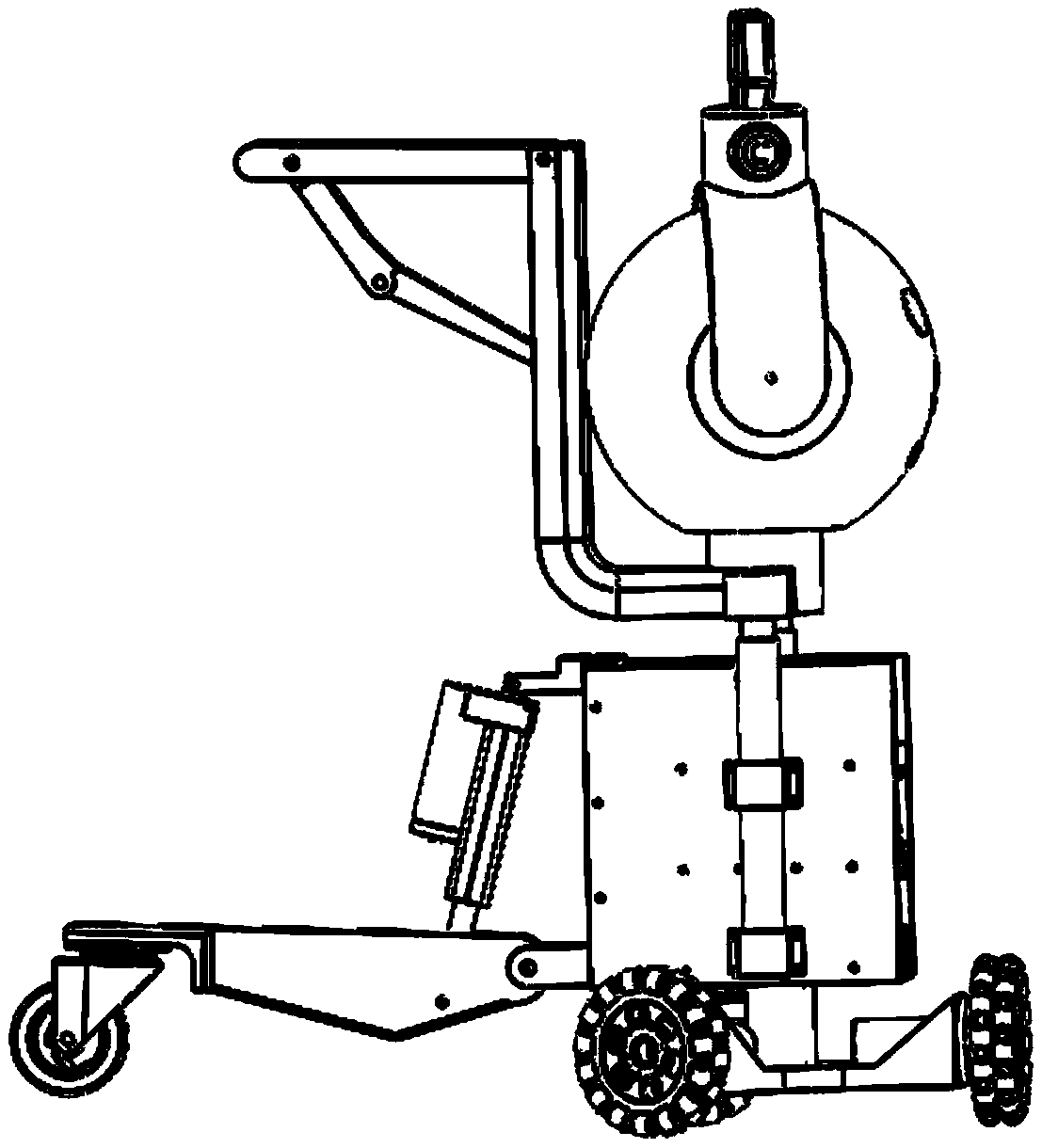 A kind of walking aid robot and combined intelligent control method