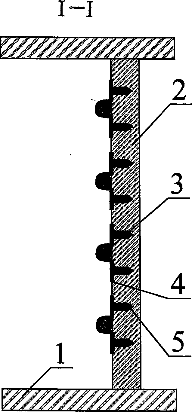 Construction method for lay down coil pipe openly under structure plates of sunshade