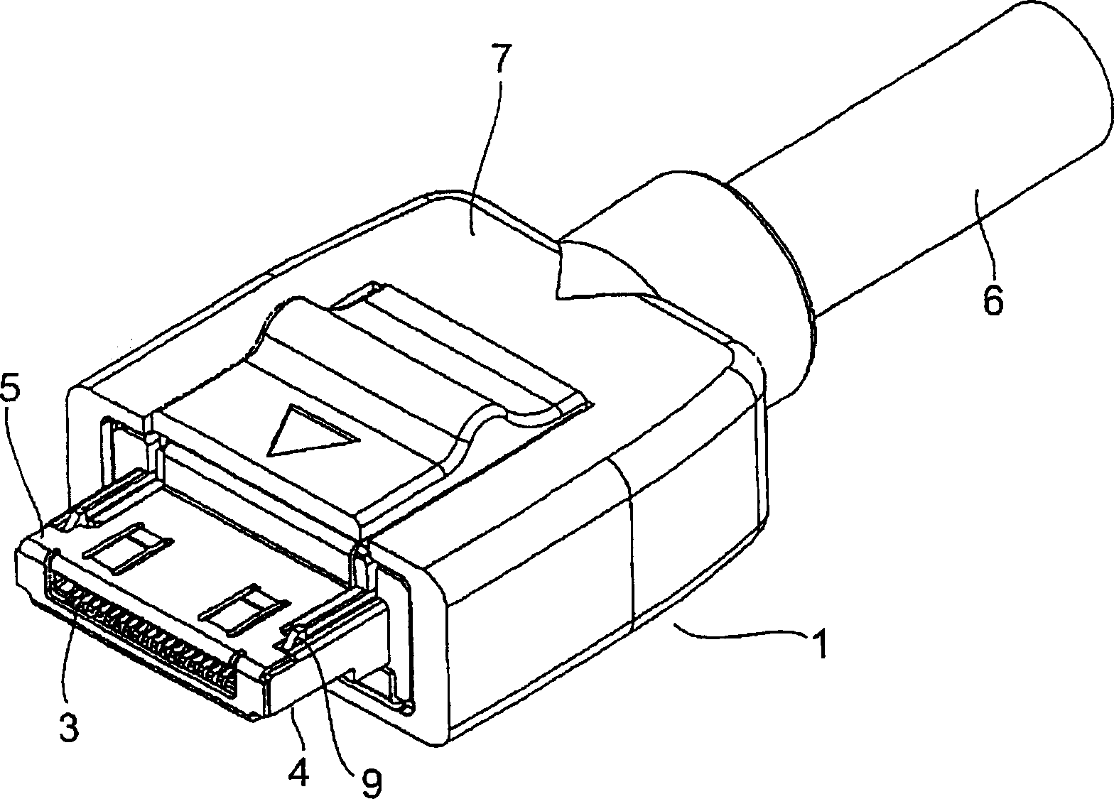 Contact holding structure of connector