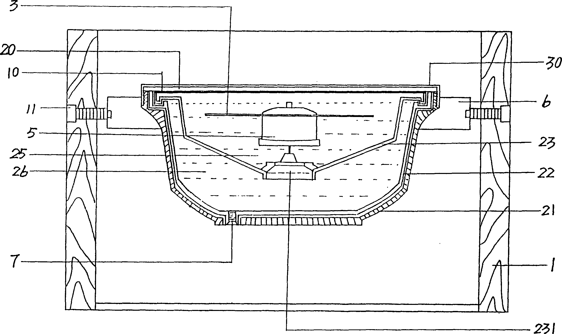 Automatic liquid feeding air discharge magnetic compass