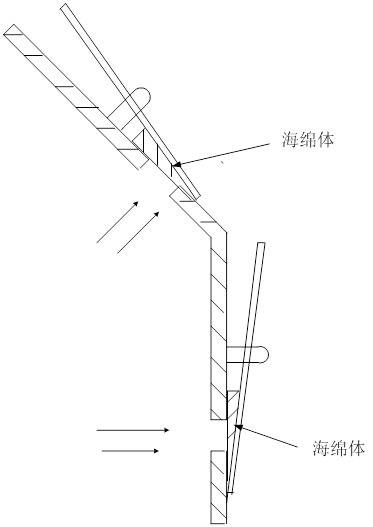 A bird repelling device inside a high-voltage line tower