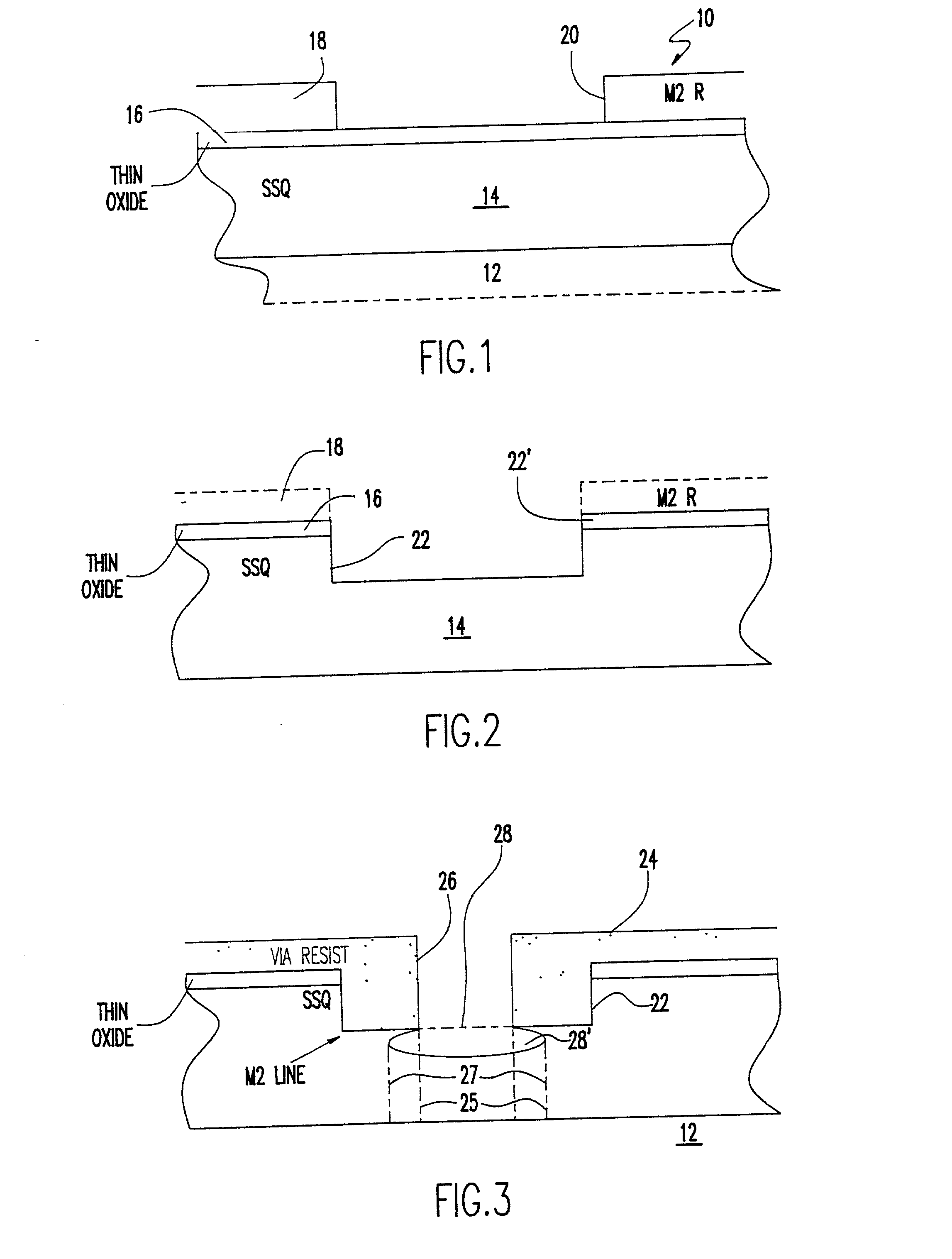 Interim oxidation of silsesquioxane dielectric for dual damascene process