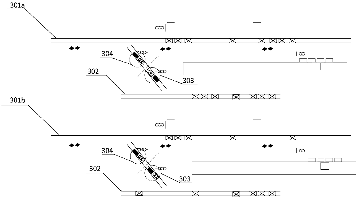 Method and system for simulating trackside device of interconnected crossover line