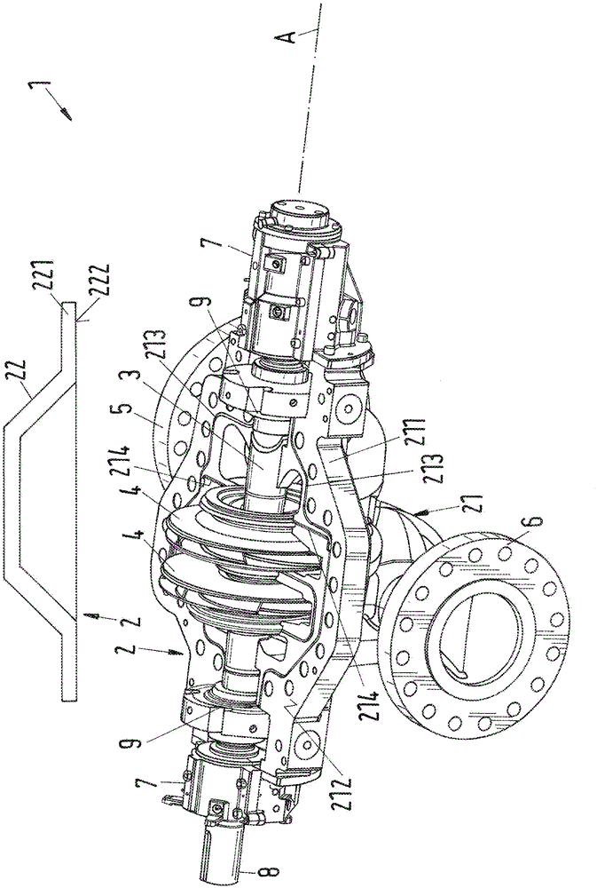 Axially split pump