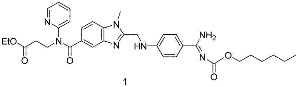 A kind of method that enzymatic reaction prepares main intermediate of dabigatran etexilate