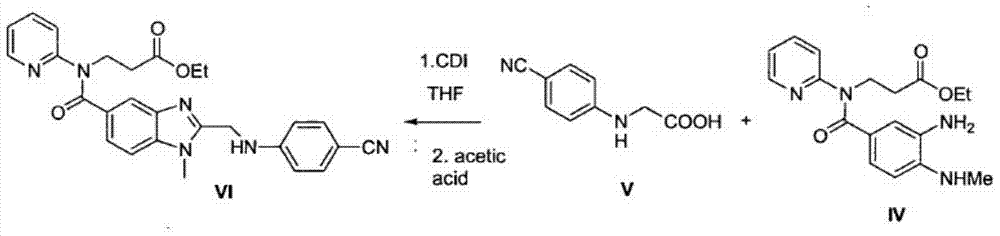 A kind of method that enzymatic reaction prepares main intermediate of dabigatran etexilate