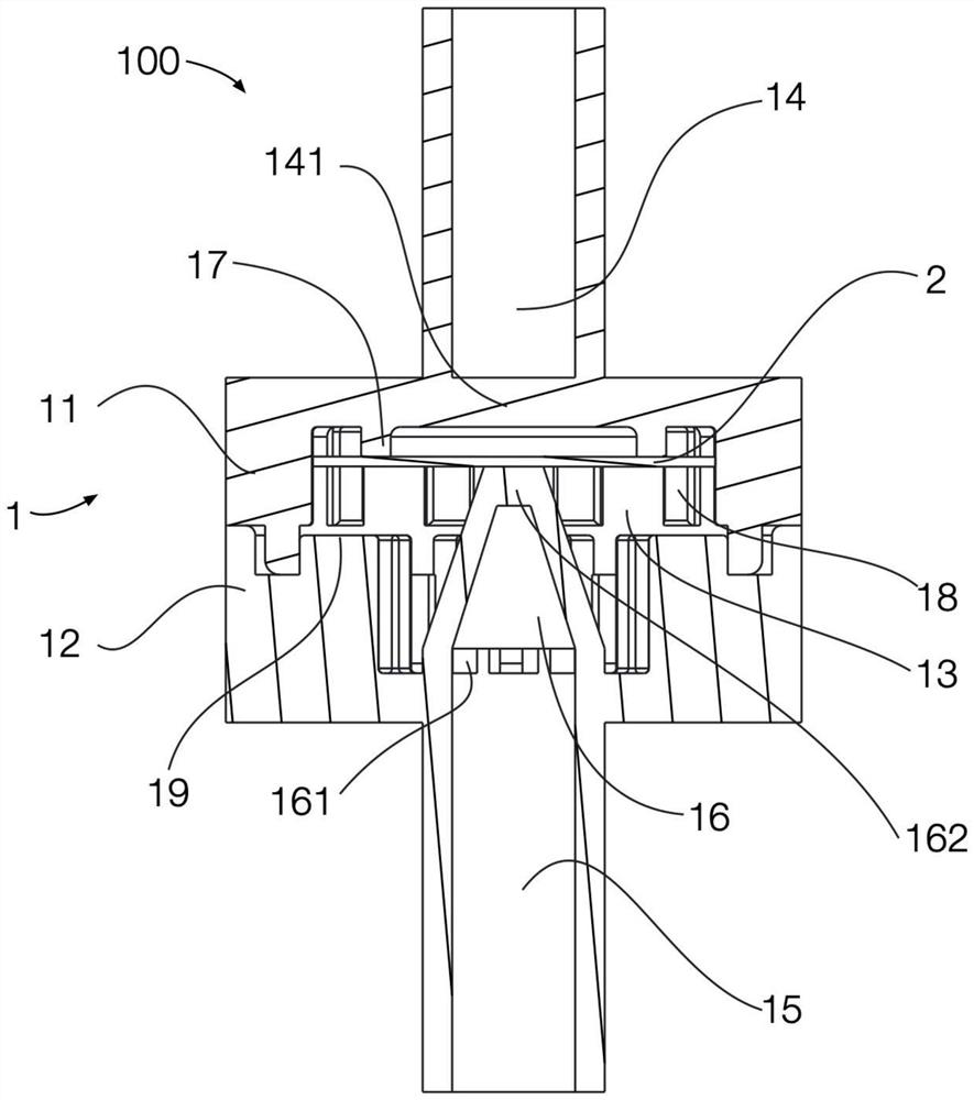 One-way valve and plasma synthetic jet actuator
