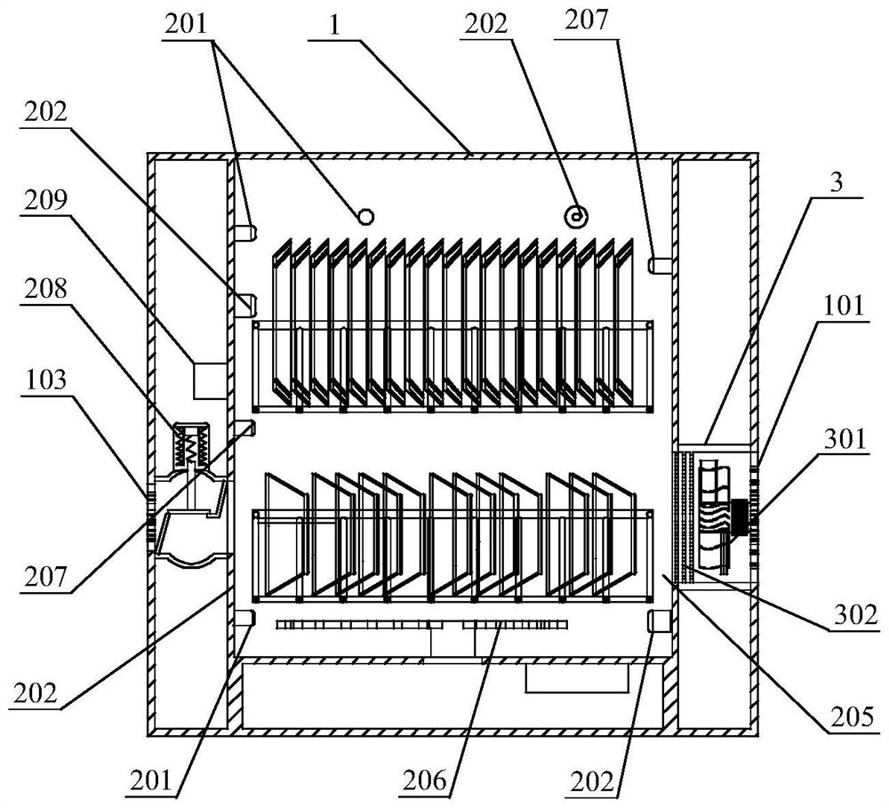 Efficient energy-saving drying system for dish washing machine and control method of efficient energy-saving drying system