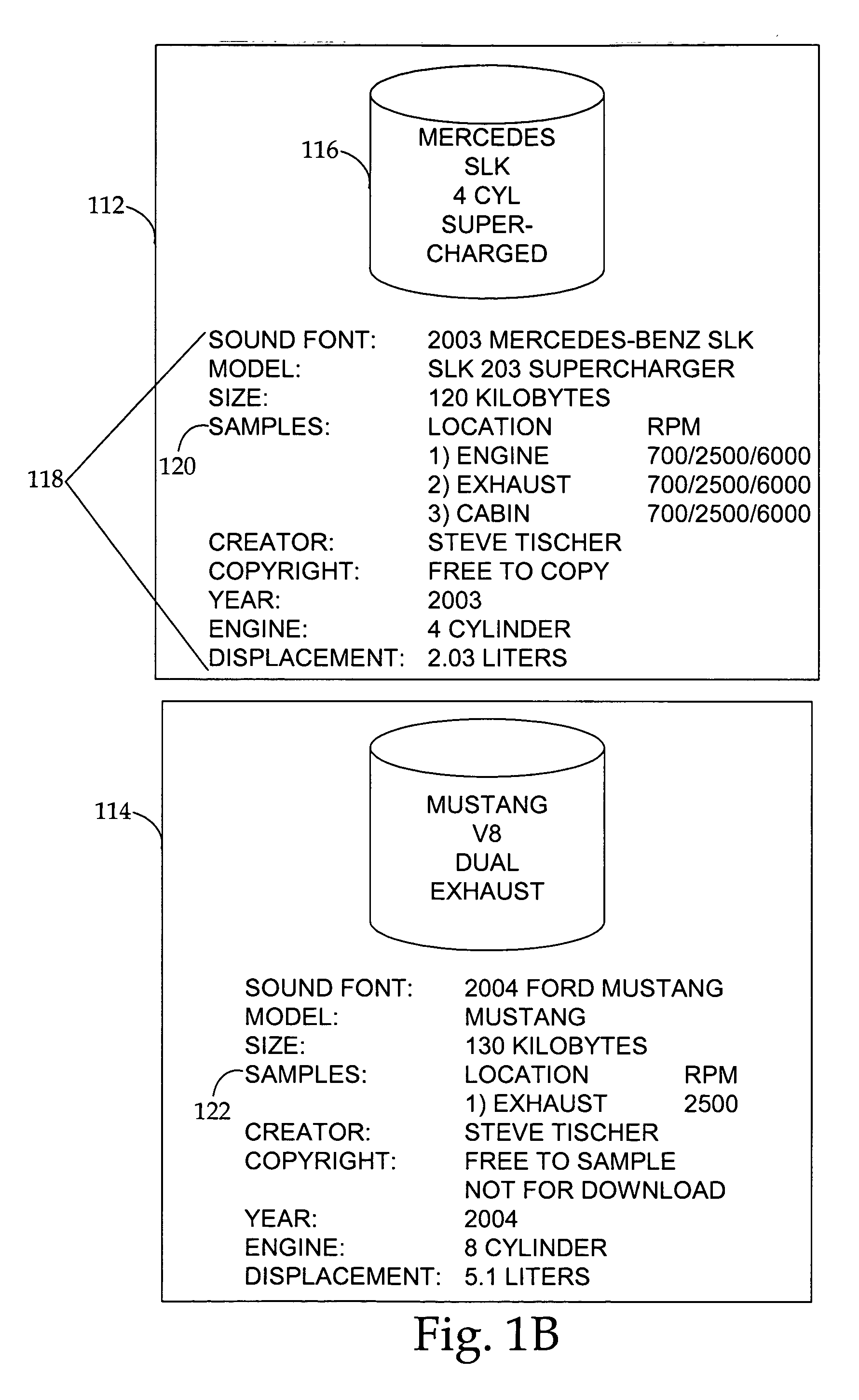 System and methods for vehicle sound font creation, playback, and networking