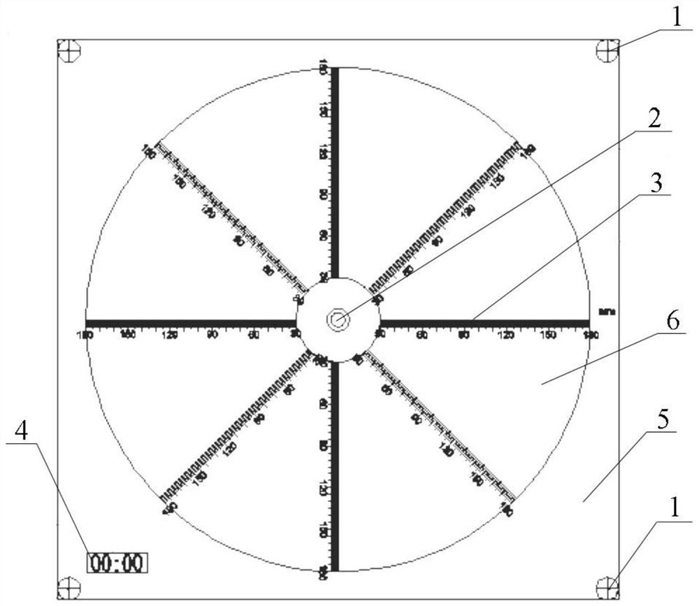 Cement paste fluidity tester with timing function