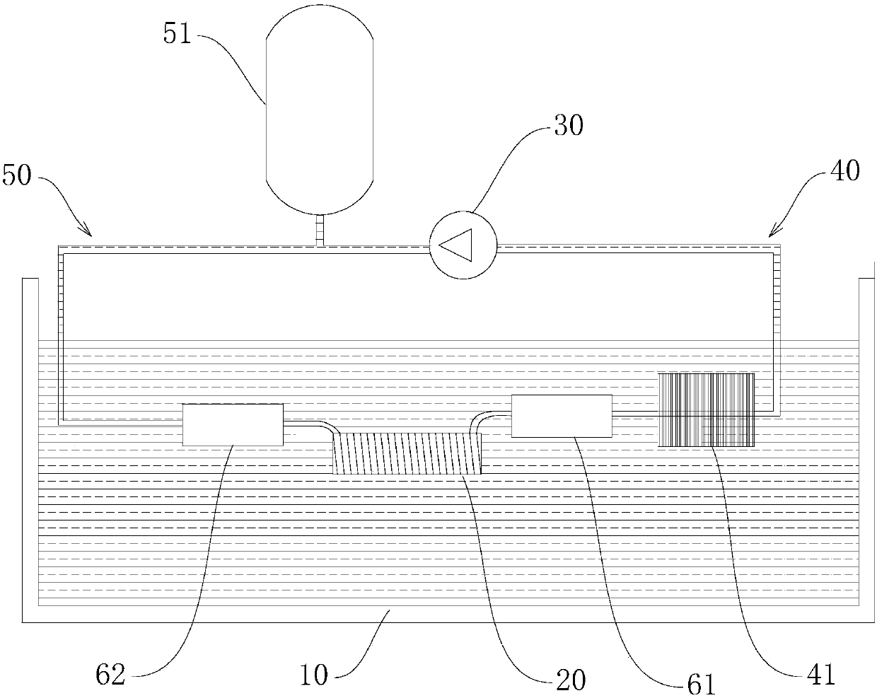 Liquid cooling system for electromagnetic coil