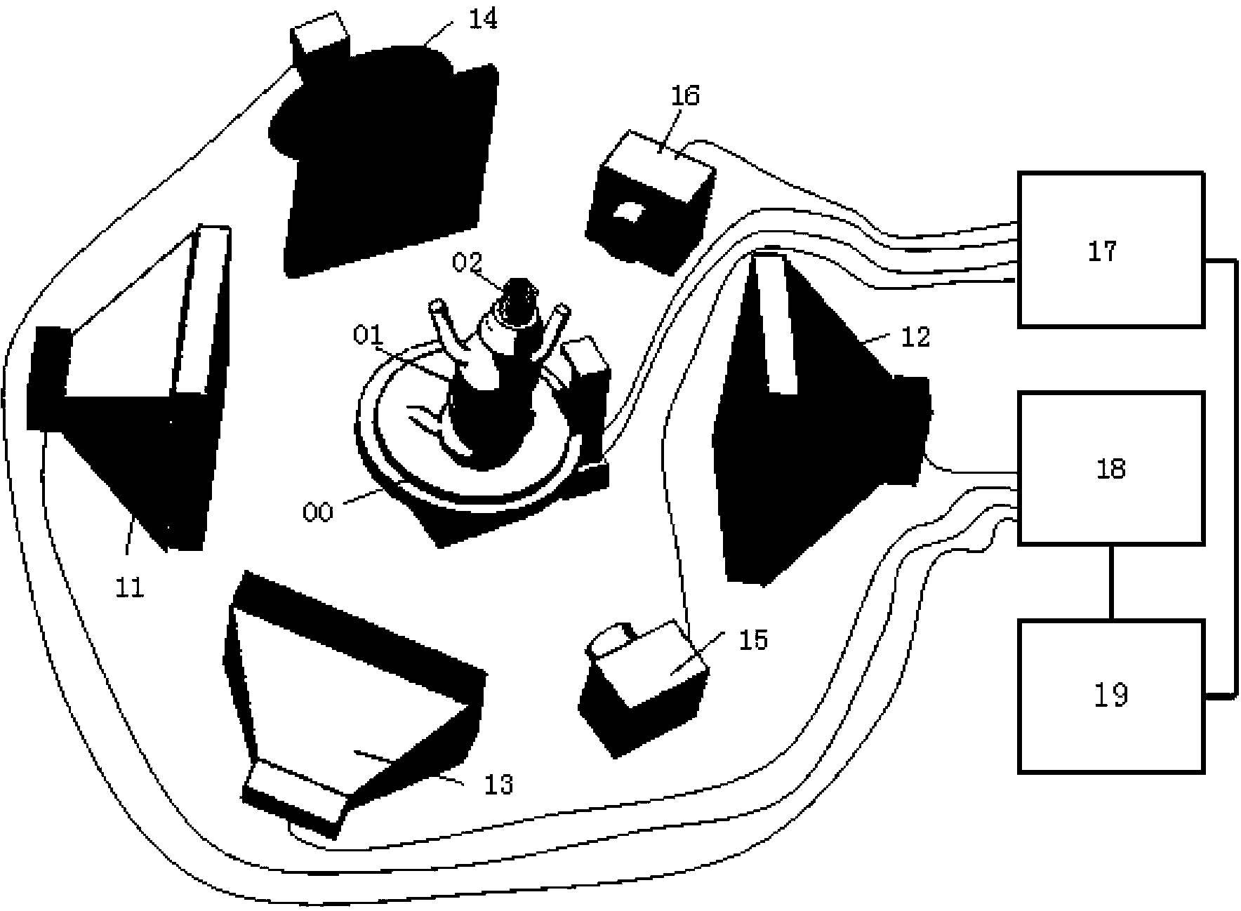 In-vivo multi-mode imaging detecting system with resolution being at least 50 mu m
