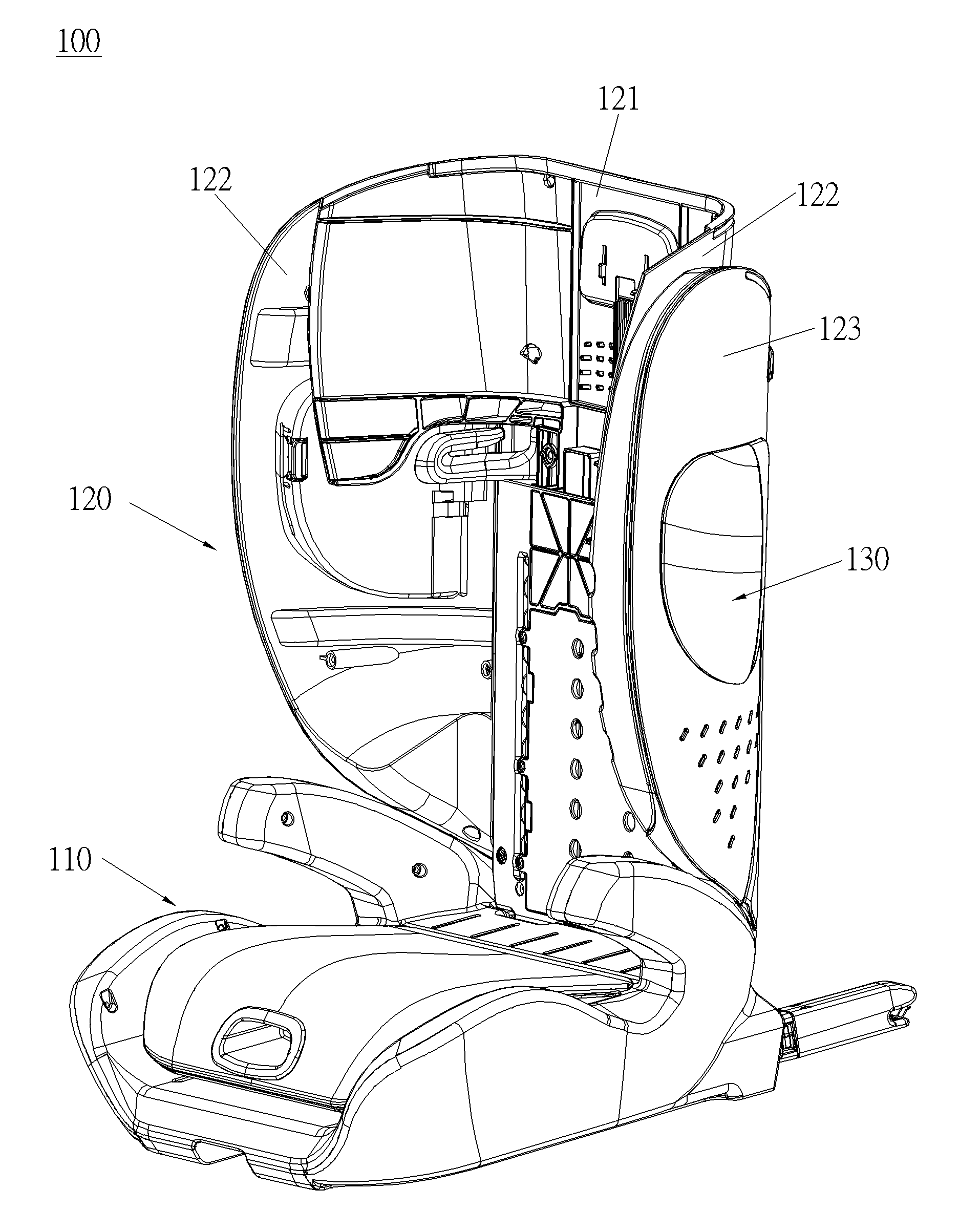 Lateral protecting mechanism and child safety seat therewith