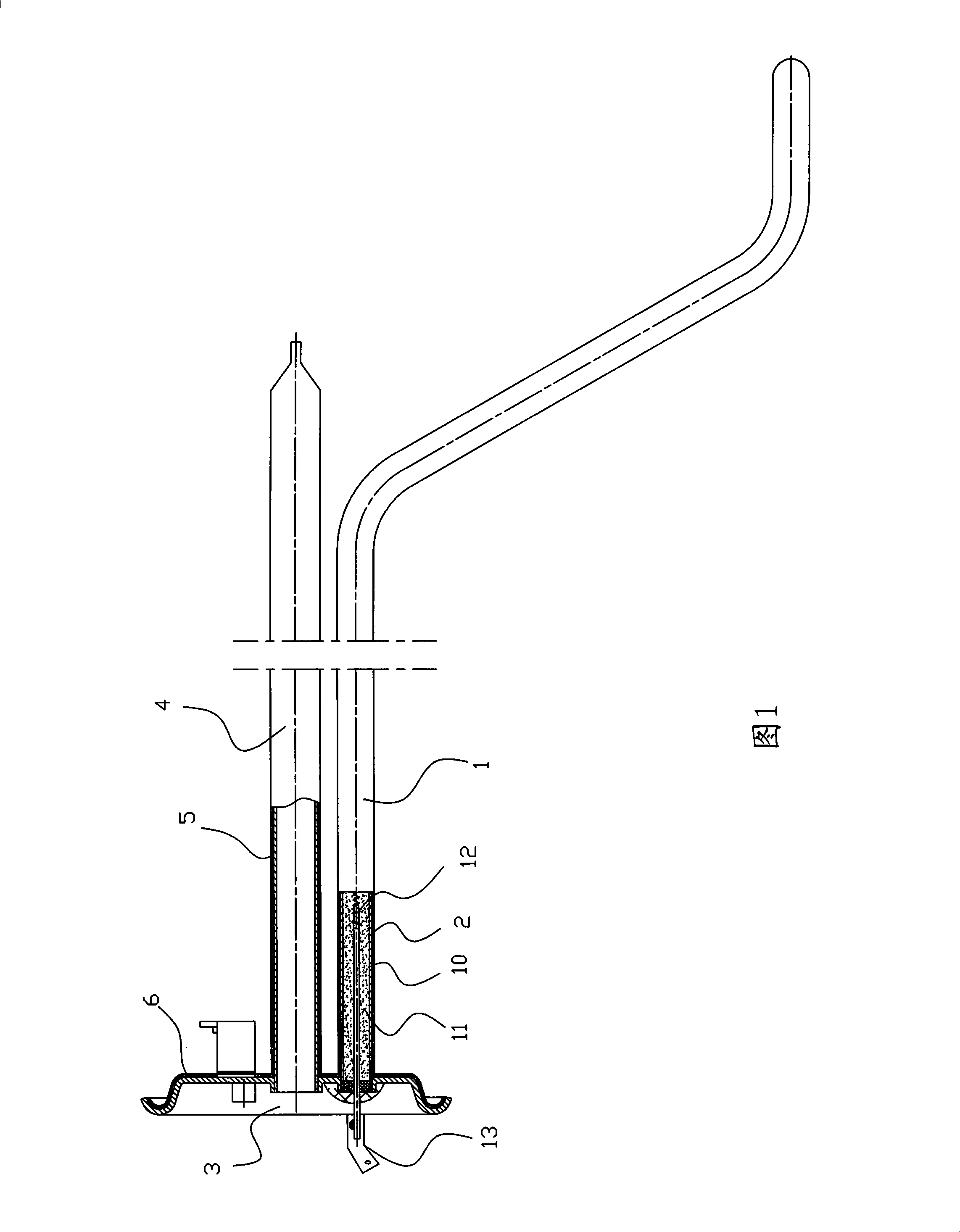 Electric heating tube component and manufacturing method thereof