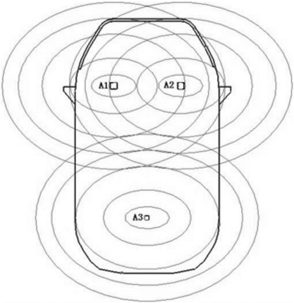 Position identification device and method of vehicle remote-control key and vehicle