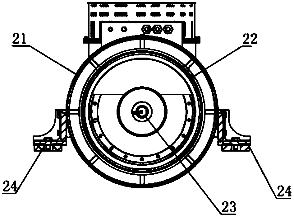 Method for assembling, transporting and storing diesel engine and generator