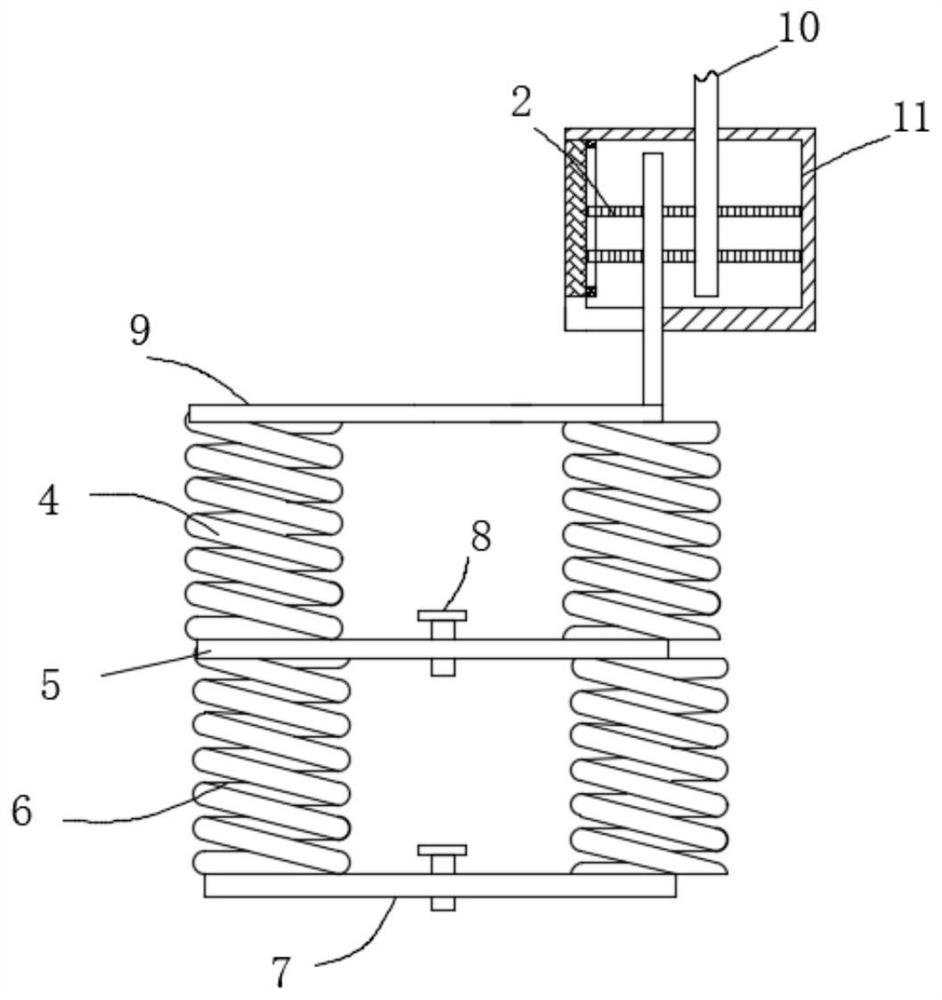 A buried tube heat exchanger of a small ground source heat pump and a method for inserting buried holes into the ground