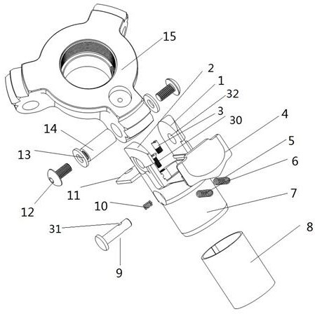 A tripod head cover