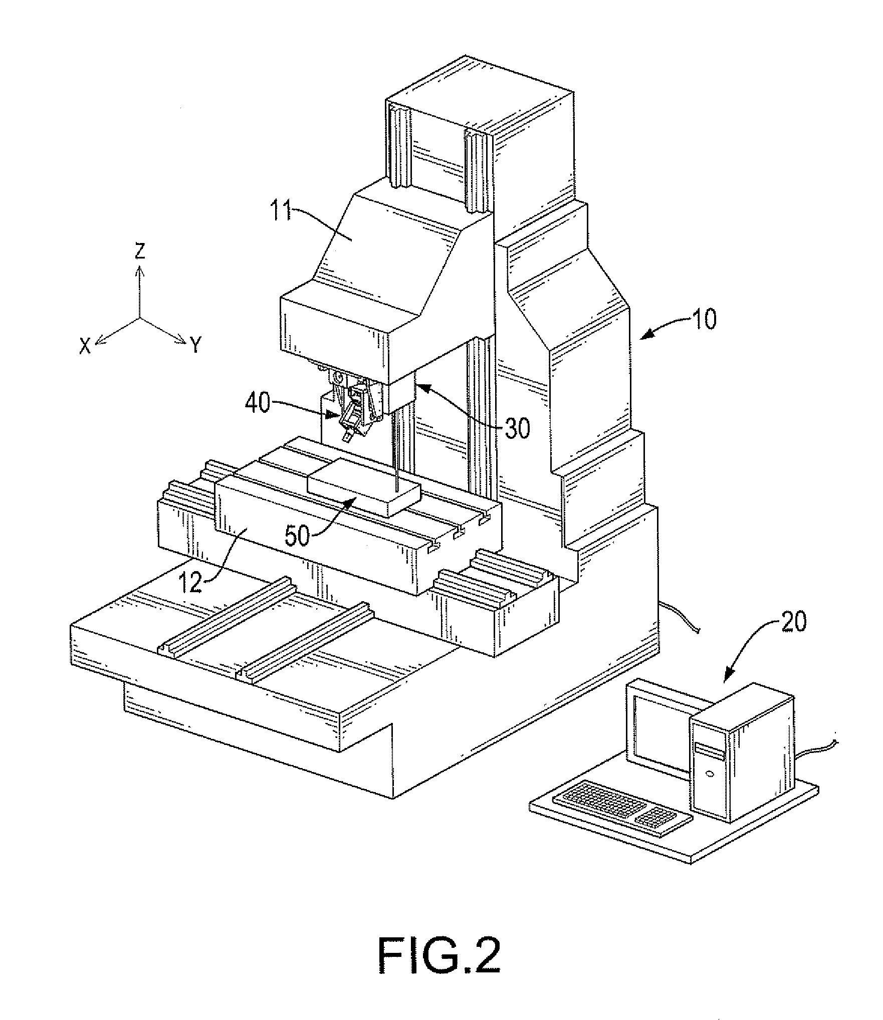 Method of numerical-control scraping of a work piece
