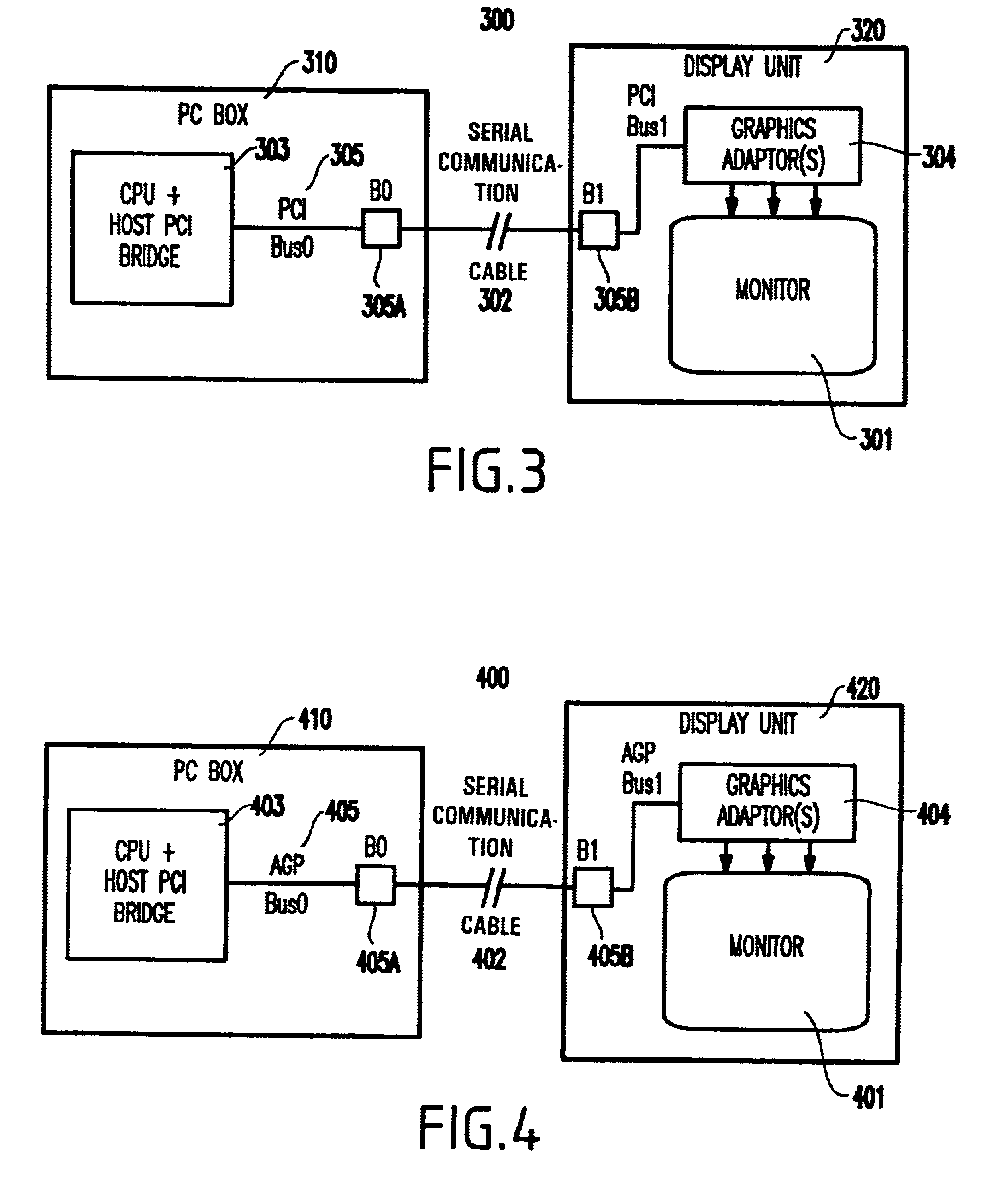 Method and system for high resolution display connect through extended bridge