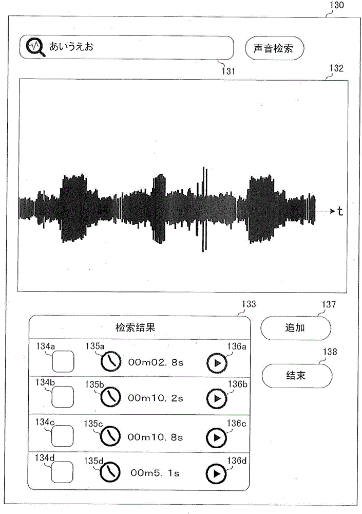 Voice retrieval apparatus, and voice retrieval method