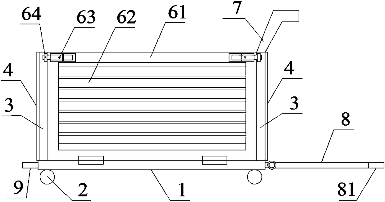 A towable side door grid trolley