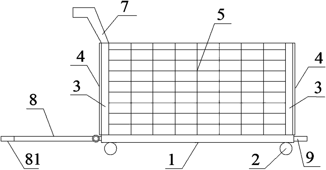 A towable side door grid trolley