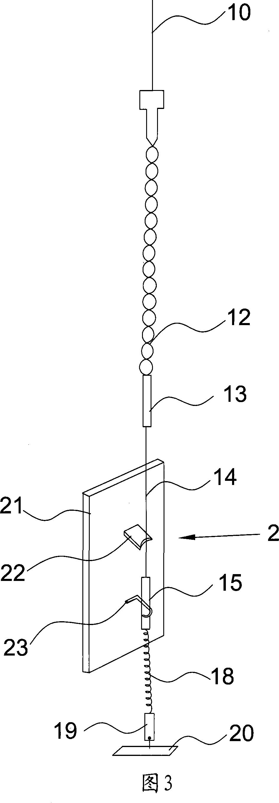 Detecting mechanism for needle lifting position of electronic jacquard machine