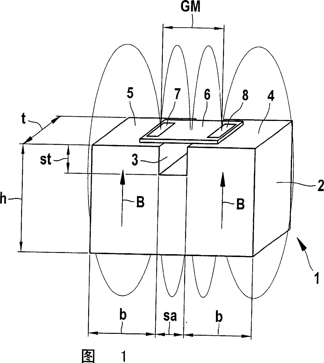Magnet sensor arrangement