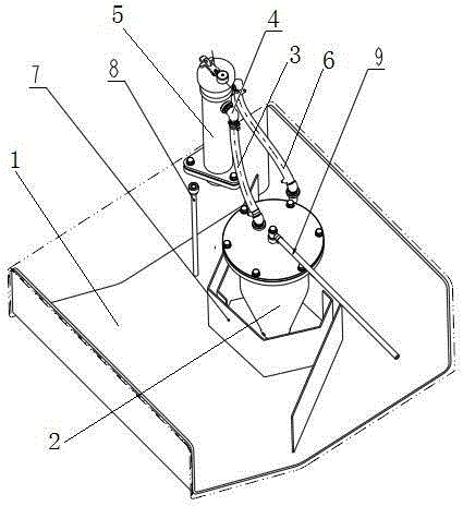 Fuel tank with oil collection device