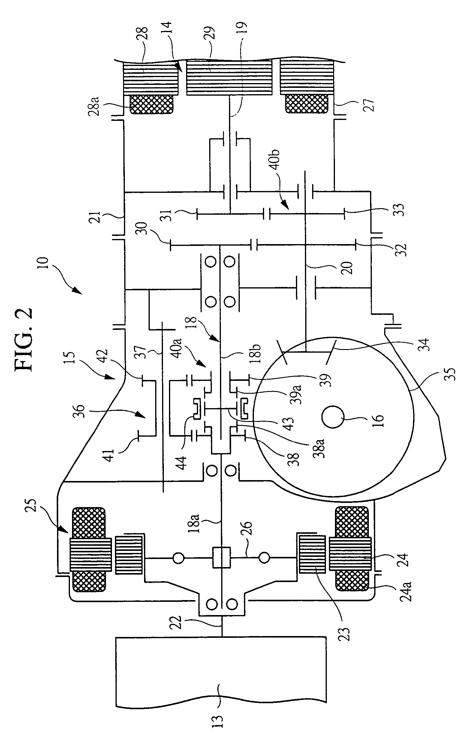 Driving apparatus for an electric vehicle