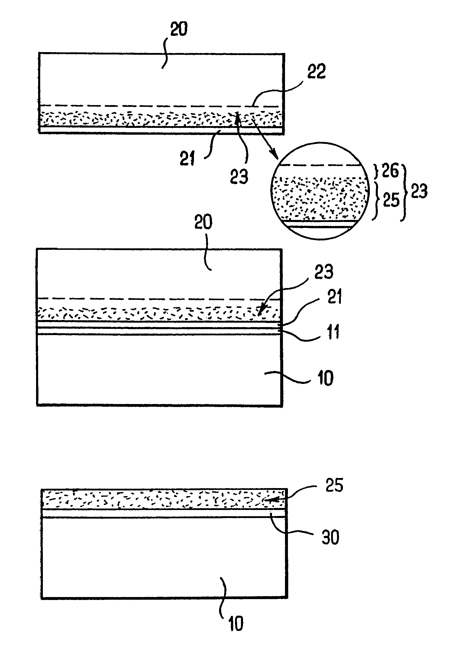 Wafer and method of producing a substrate by transfer of a layer that includes foreign species