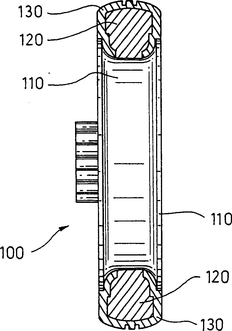 Method for producnig non-inflation tyre and non-inflation tyre