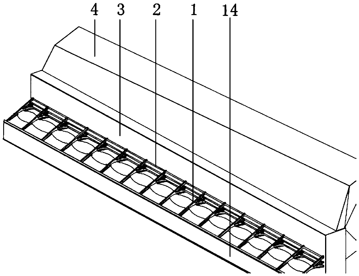 Supporting structure and supporting system thereof used for side slope support protection