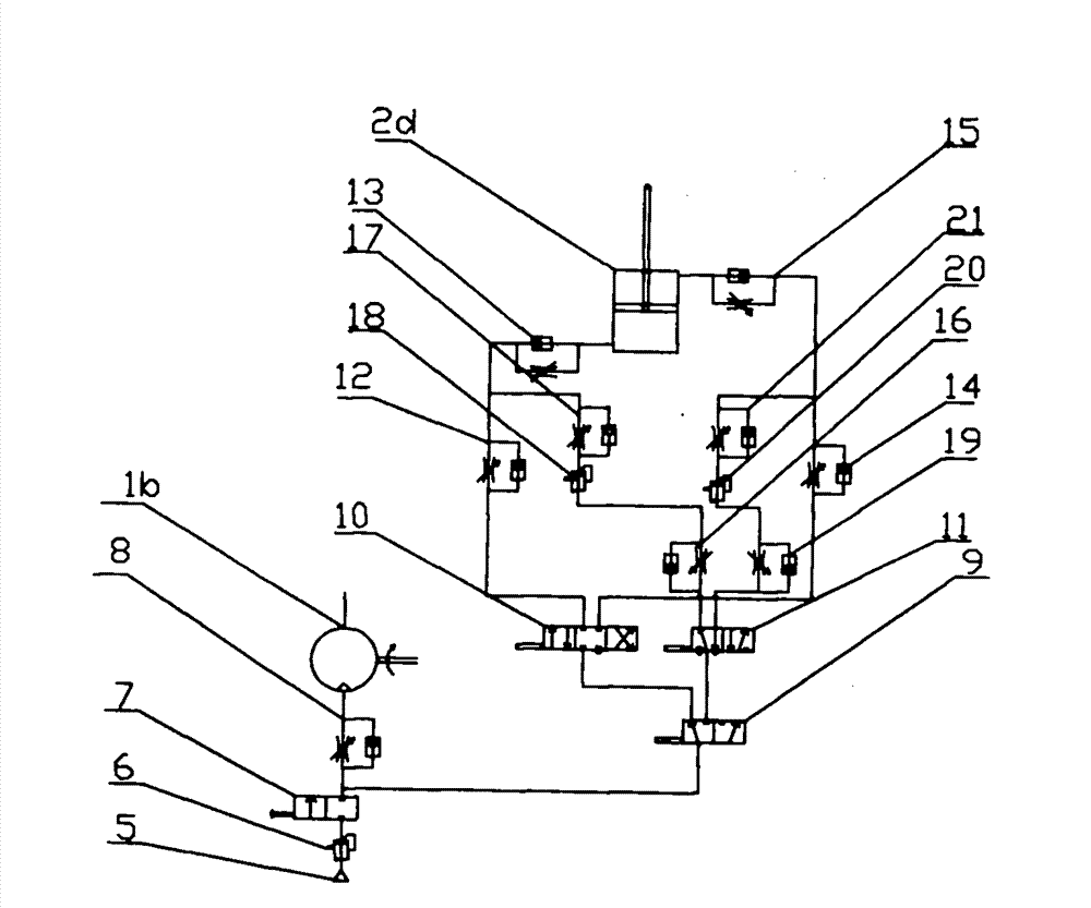 Pneumatic hacksawing machine and pneumatic control system of pneumatic hacksawing machine