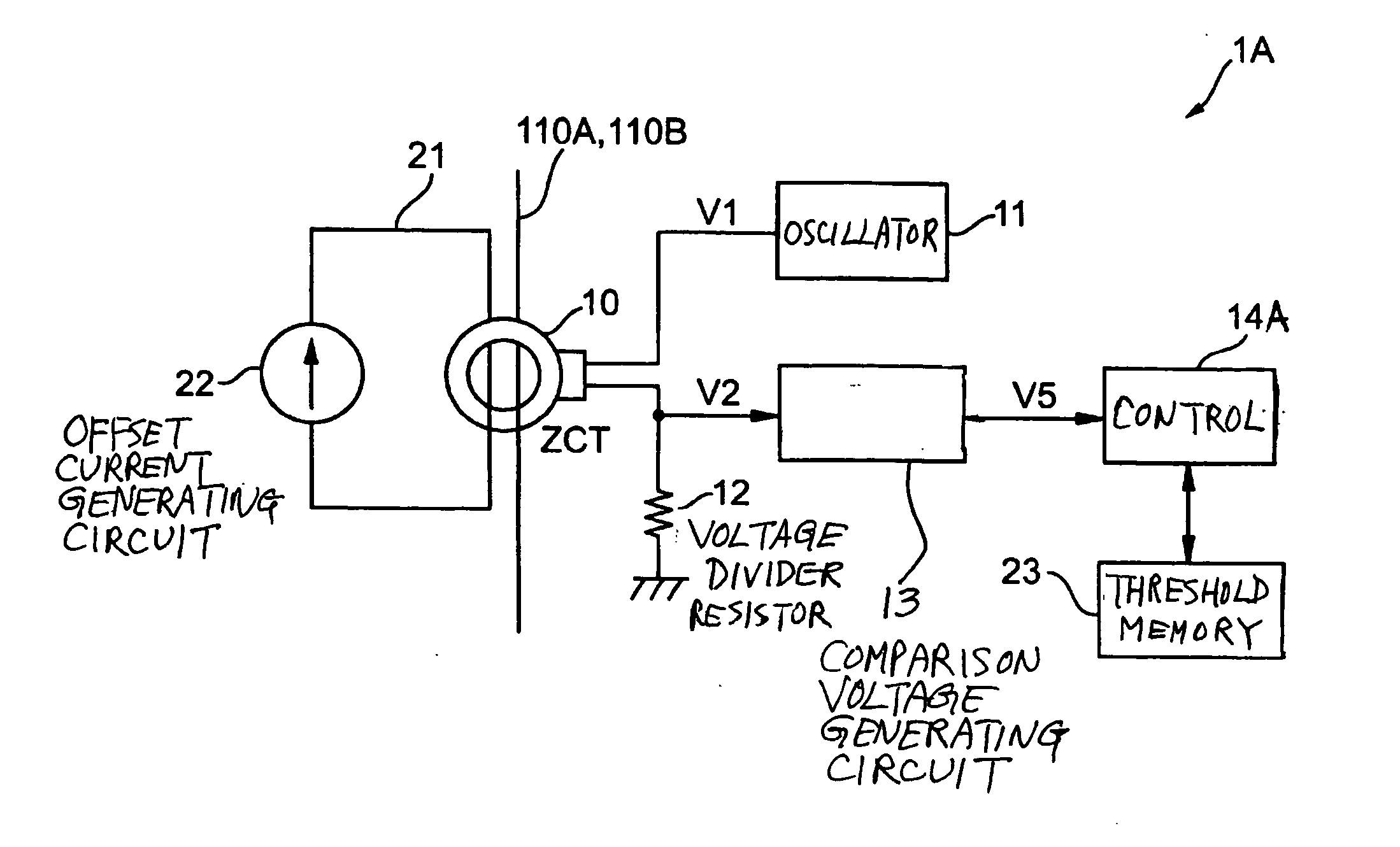Direct current detection circuit