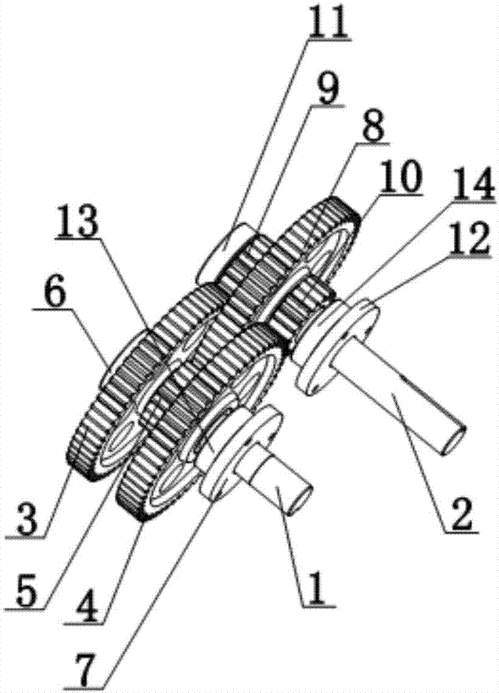 Gear mechanism for worm and gear drive