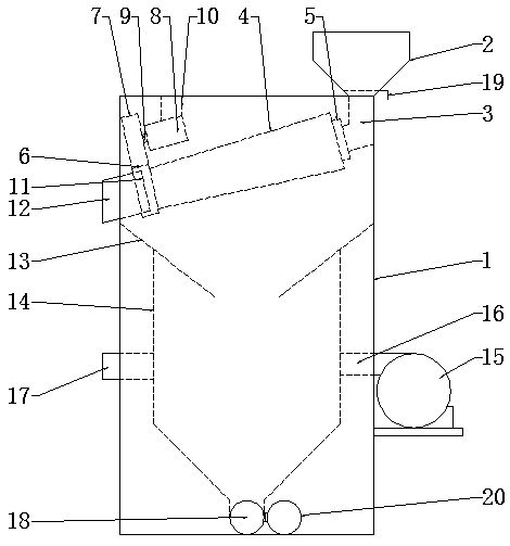 Device for eliminating impurities in paddies