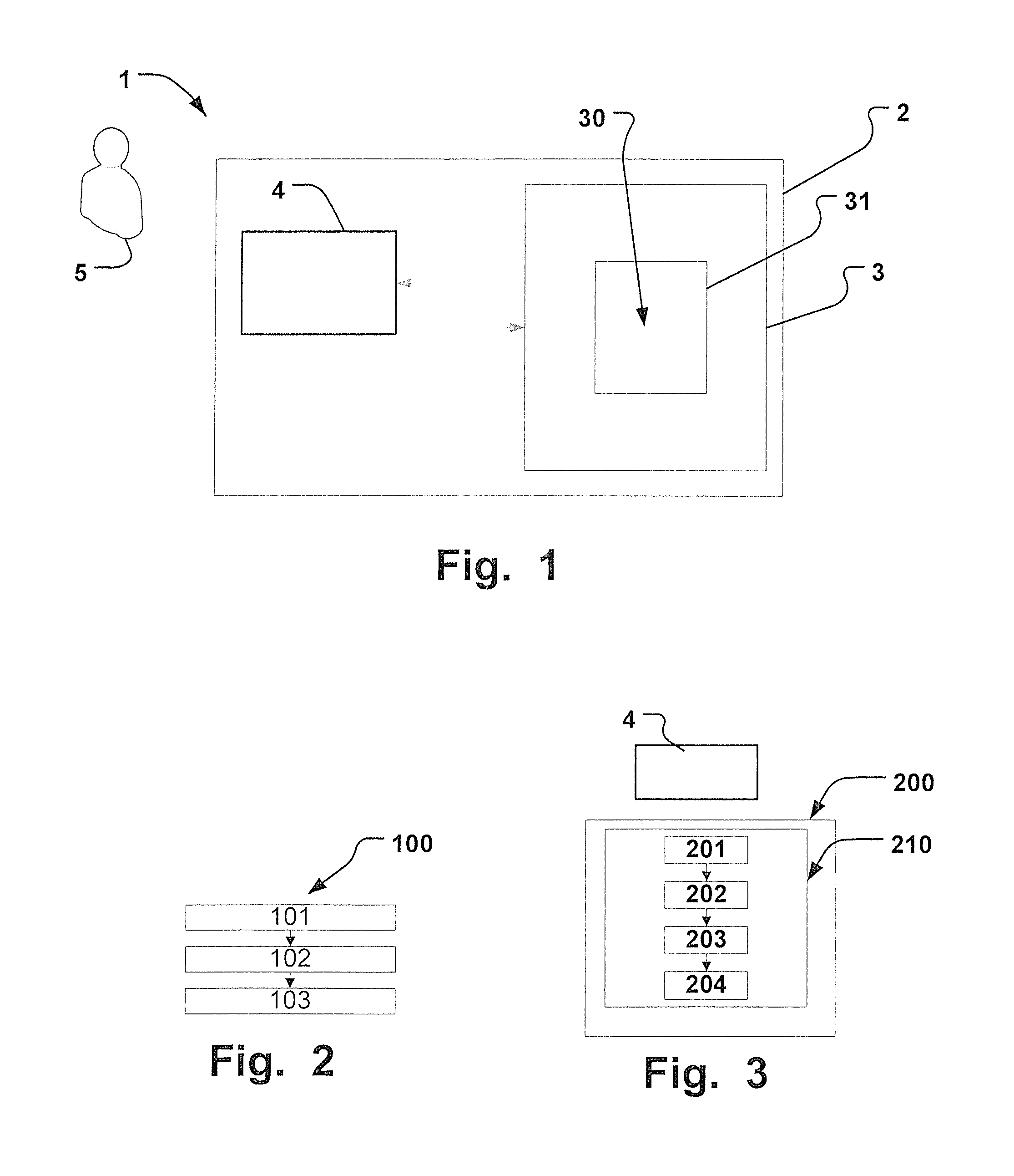 System with breathing apparatus and touch screen