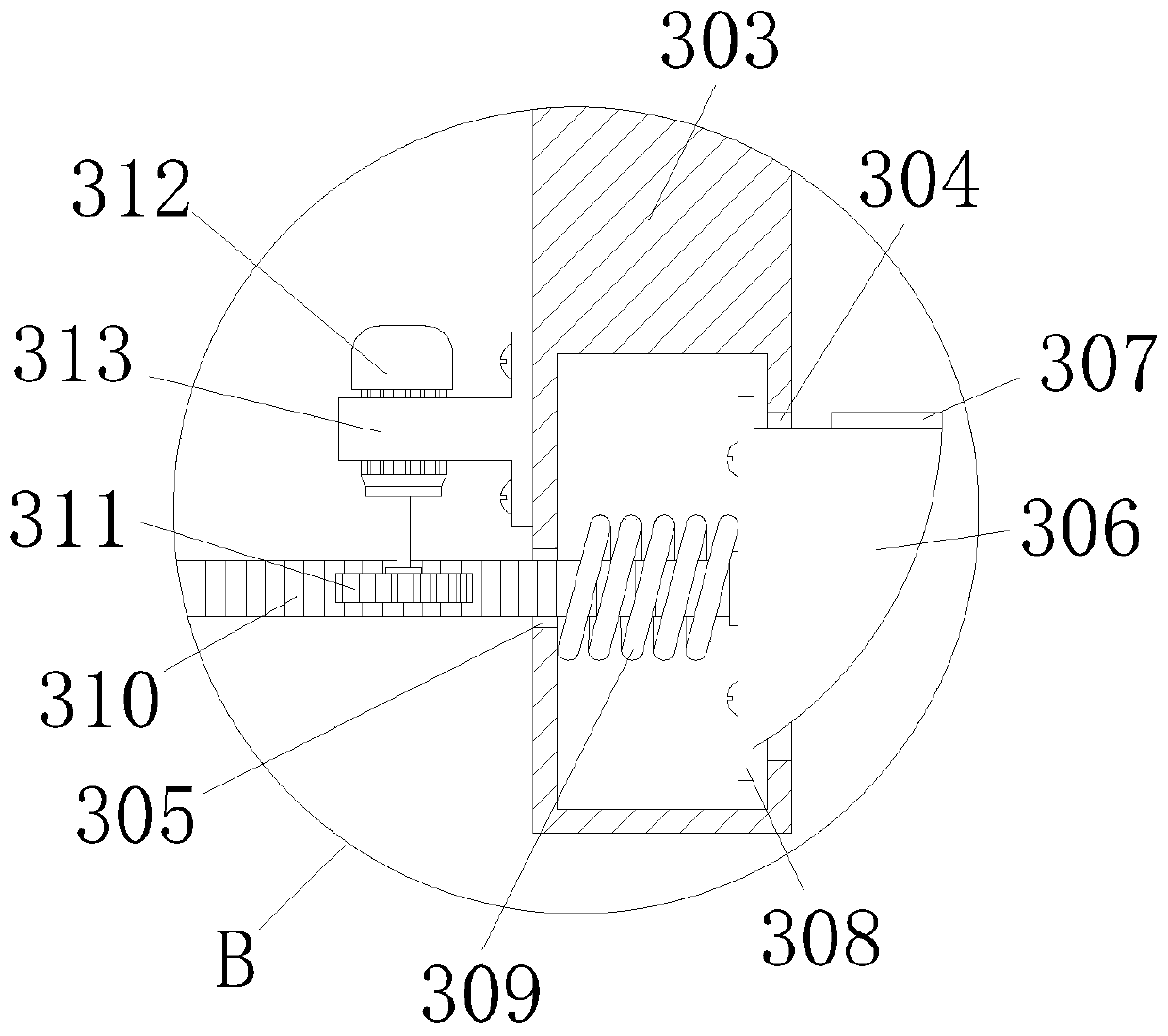 A discrete physical device for dismantling the structural bottom plate of a power battery module