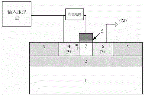 ESD (Electronic Static Discharge) protection structure based on partial depletion mode SOI (Silicon on Insulator) process