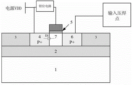 ESD (Electronic Static Discharge) protection structure based on partial depletion mode SOI (Silicon on Insulator) process