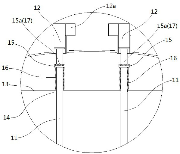 Fused salt storage tank and fused salt electric heat storage long-time energy storage device