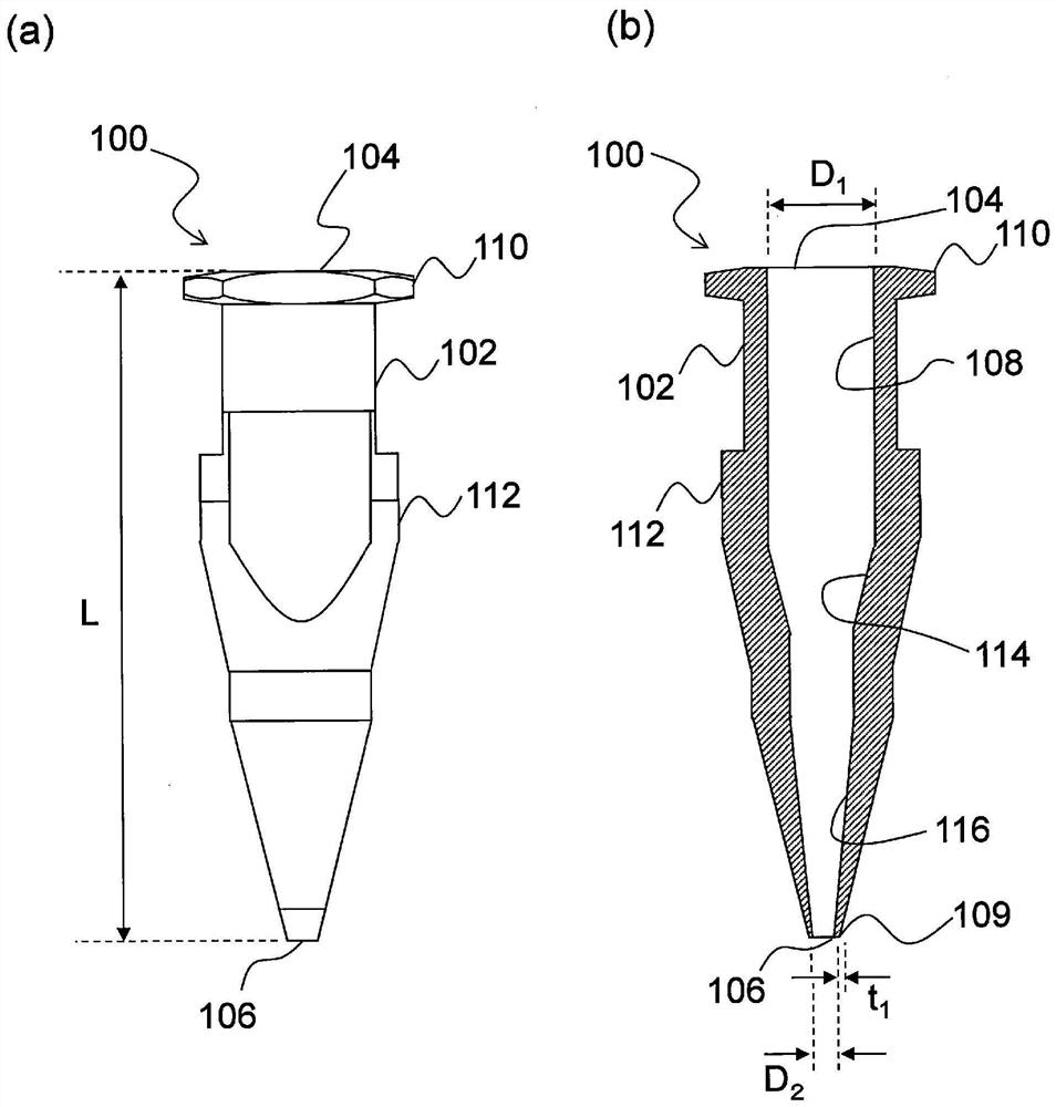 Dispenser nozzle, manufacturing method thereof, and fluid dispensing device using same