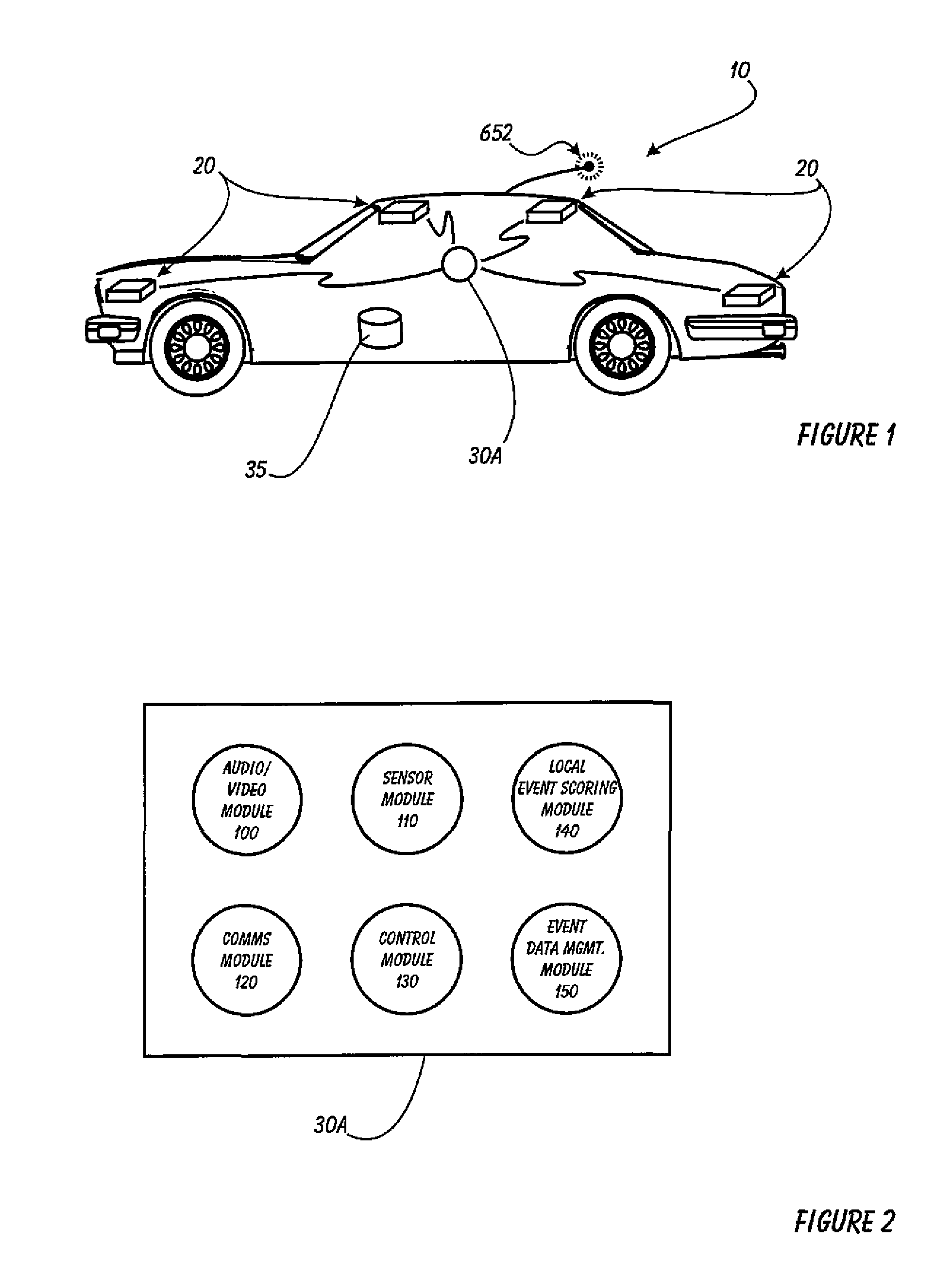 Driver risk assessment system and method employing selectively automatic event scoring