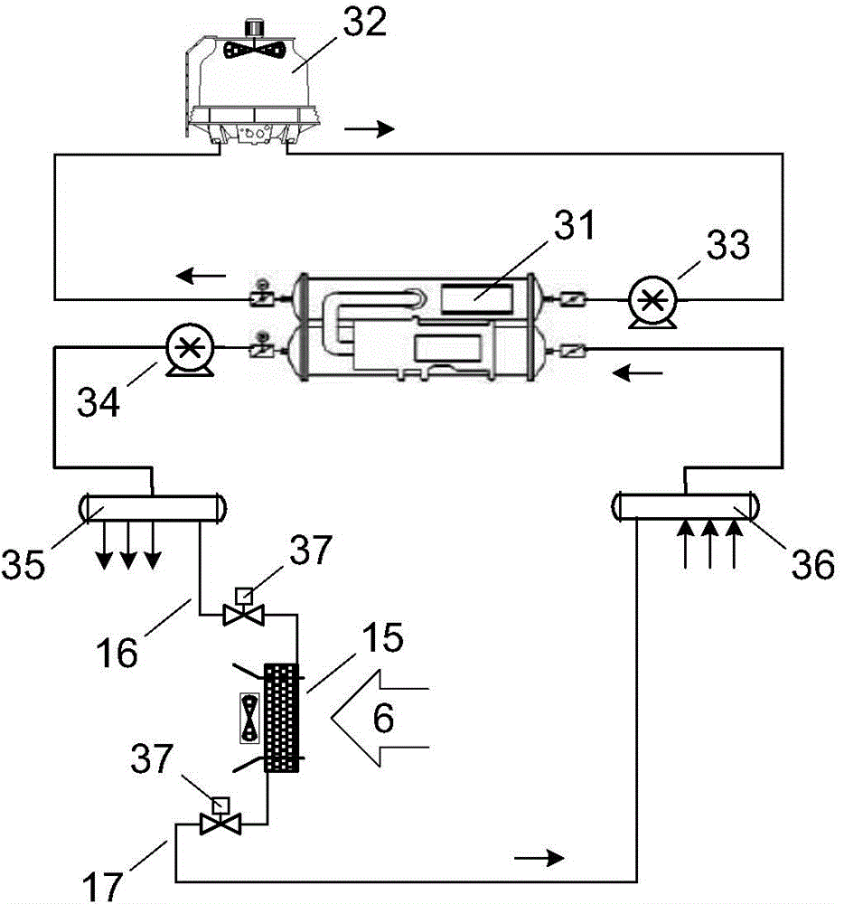 Electric vehicle charger air-cooling system conducting precooling through chilled water and control method thereof